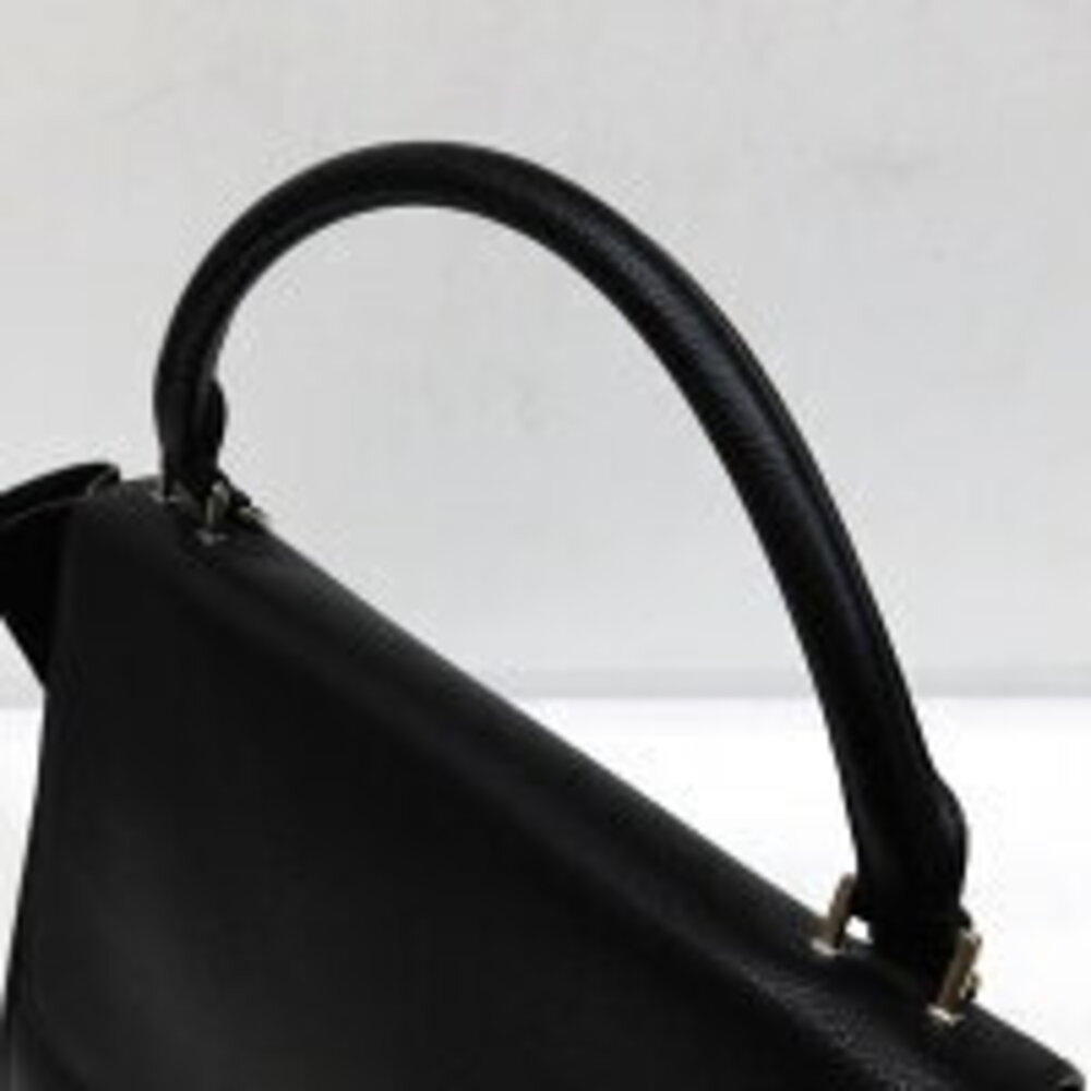 Celine Trapeze handbag black leather suede - Picture 6 of 9